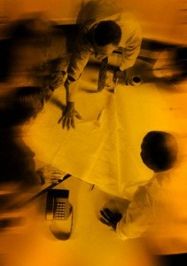 Businesspeople Surrounding Conference Table